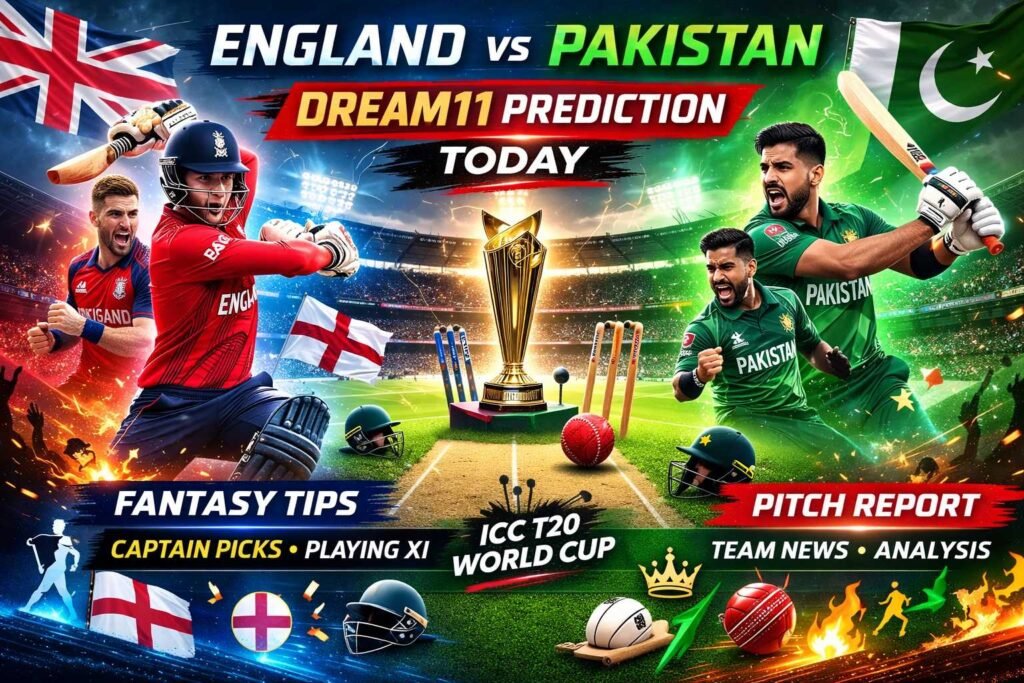 England vs Pakistan Dream11 Prediction Today
